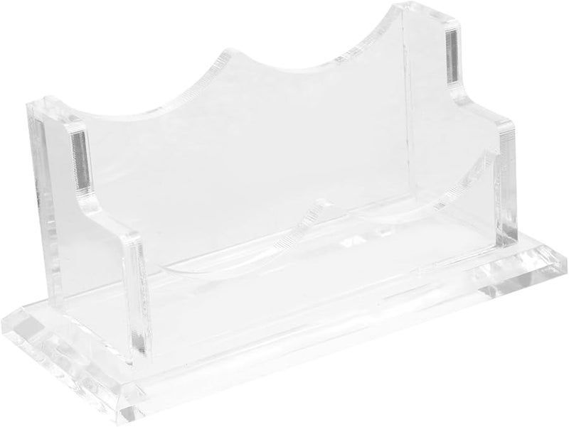 Veemoon Transparent Business Card Holder Organizer Sleek Modern Desk Display Stand - Image 1